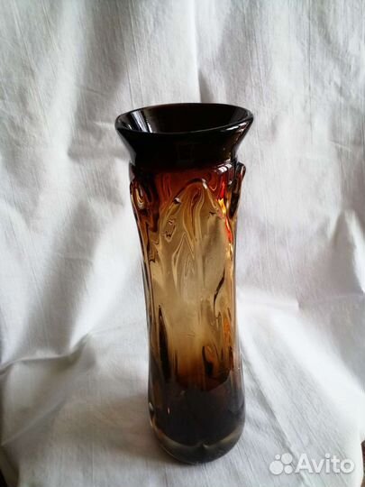 Ваза из чешского стекла, винтаж