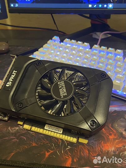 Видеокарта gtx 1050 ti palit StormX 4 gb