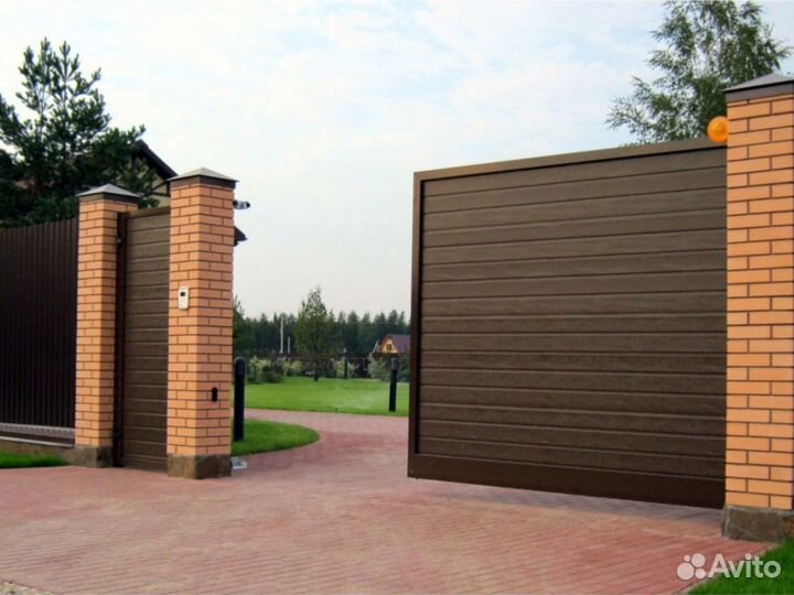 Ворота в загородный дом 
