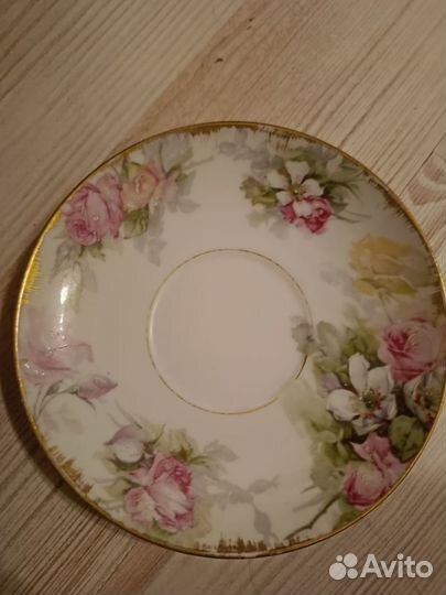 Чашка с блюдцем фарфор