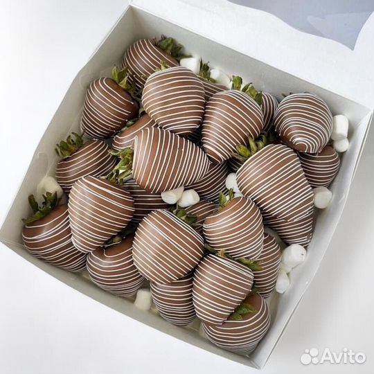 Клубника в Шоколаде, набор в коробке Сердце