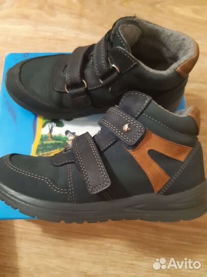 Зимние нат нубук ботинки Котофей 33