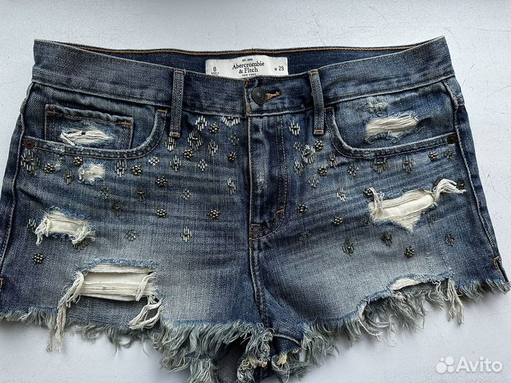 Шорты женские джинсовые Abercrombie fitch
