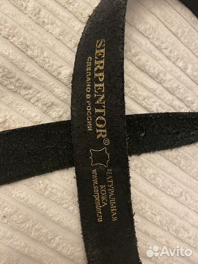 Ремень кожаный serpentor