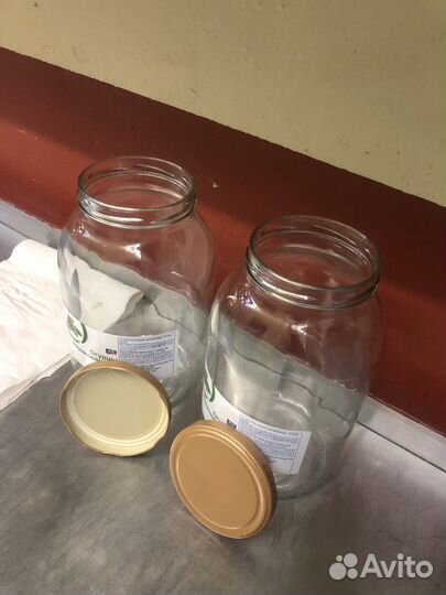 Стеклянная банка 3 литра с крышкой