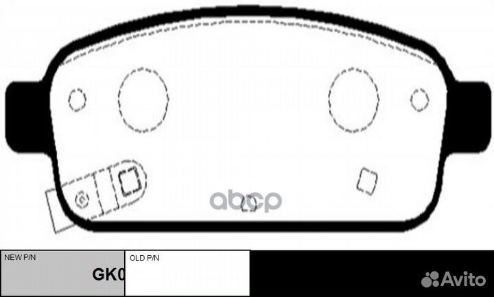 Колодки трмозные дисковые GK0450 ckkd-22 CTR