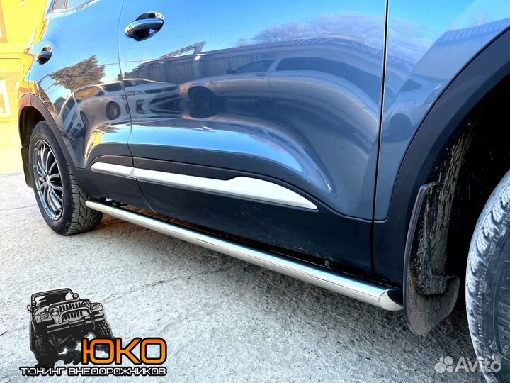 Защита порогов Chery Tiggo 4