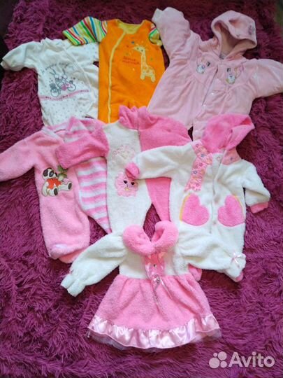 Большой пакет вещей на девочку