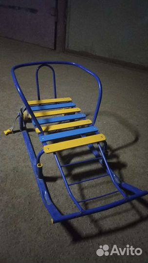 Детские санки с колесами Доска для рисования