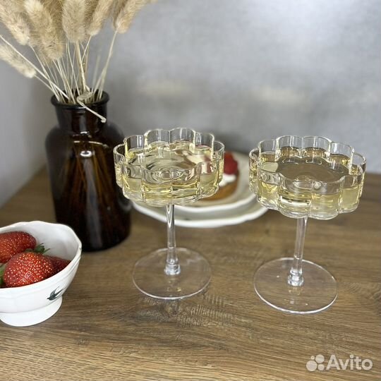 Бокал фужер креманка для шампанского 2 шт