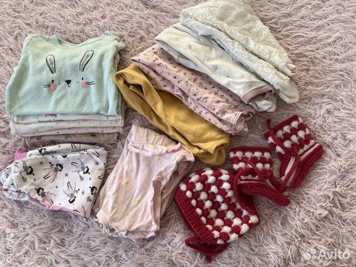 Детские вещи пакетом на девочку 68-74