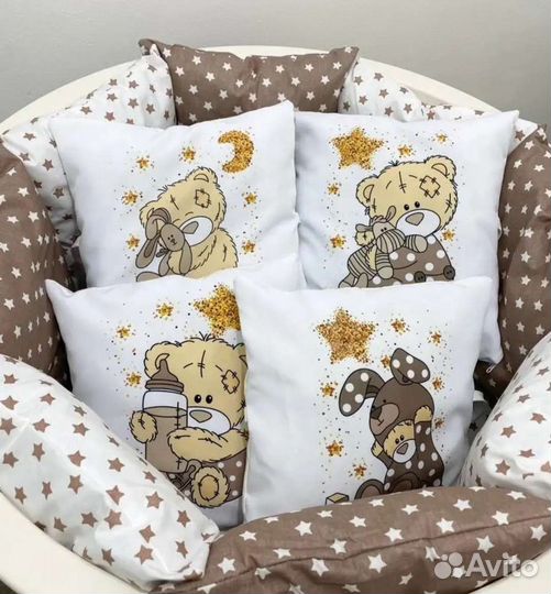 Бортики в детскую кроватку