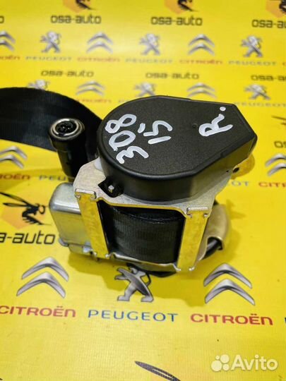 Ремень безопасности передний правый peugeot 308 10