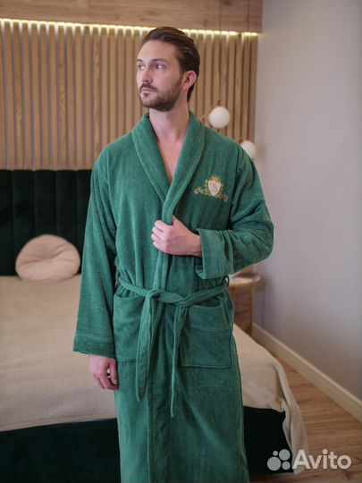 Банный махровый халат