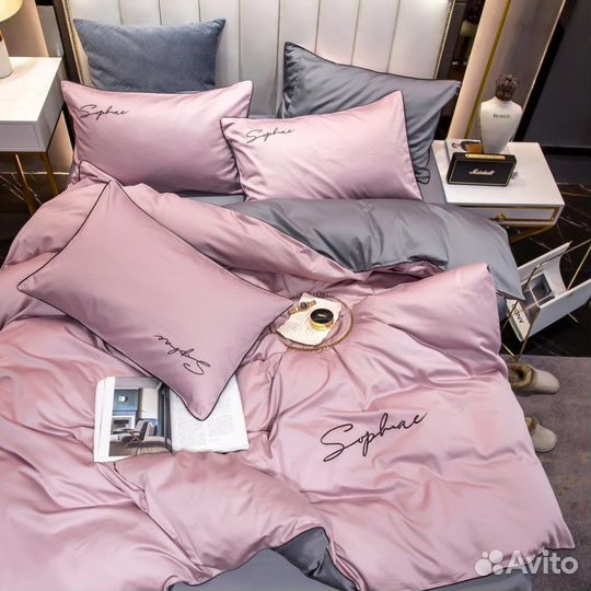 Постельное белье однотонное новое