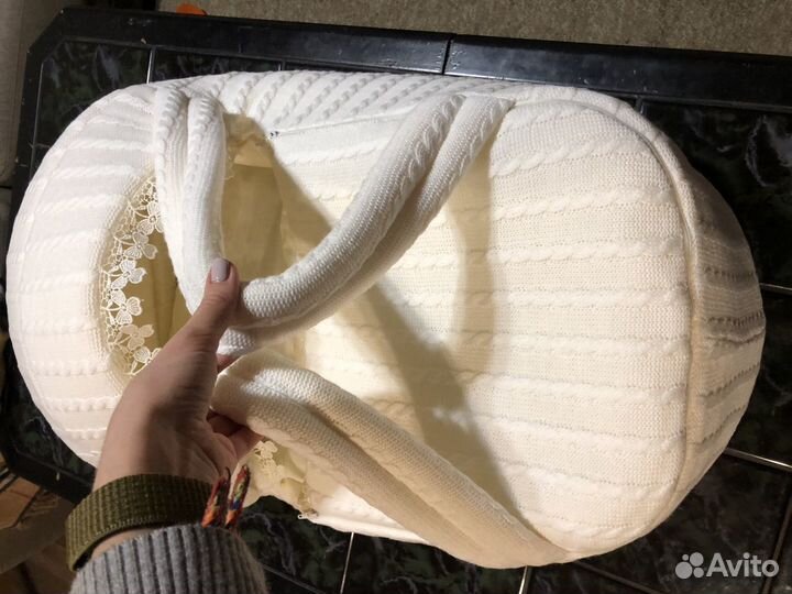 Переноска для новорожденного на выписку осенью или