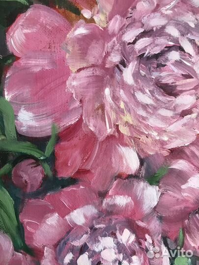 Картина маслом на холсте цветы