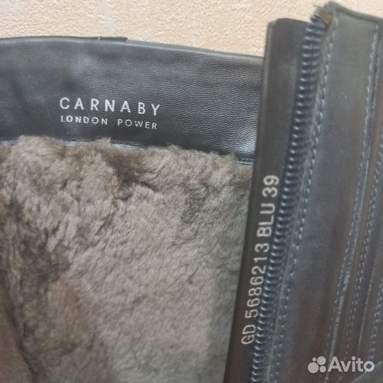 Сапоги нат. кожа и мех Carnaby London 39раз