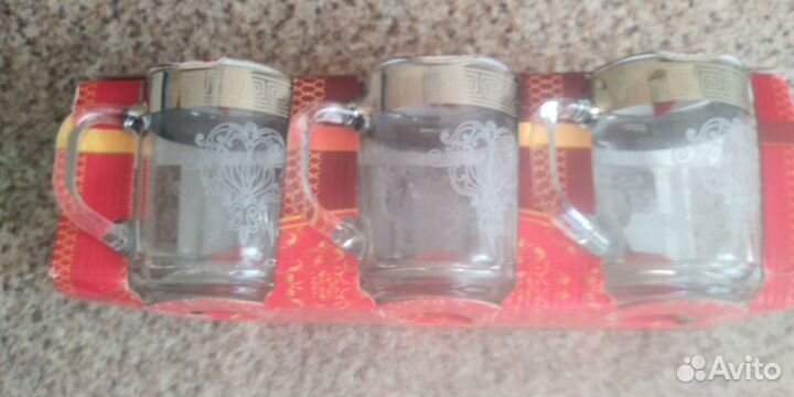 Стеклянные кружки