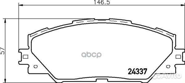 NP1058 колодки дисковые передние Toyota RAV4 2