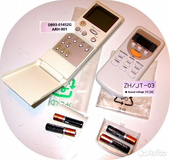 2 пульта д/сплита - zhjt-03 + samsung DB93-01452G