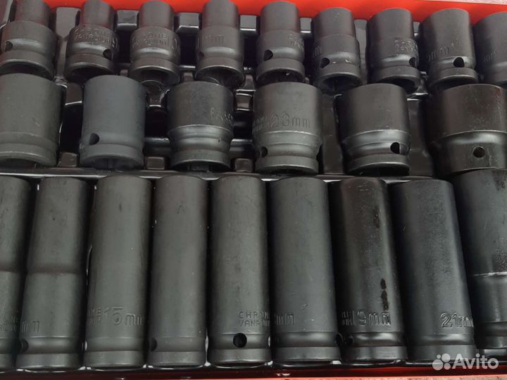 Набор ударных головок 1/2 35 предметов