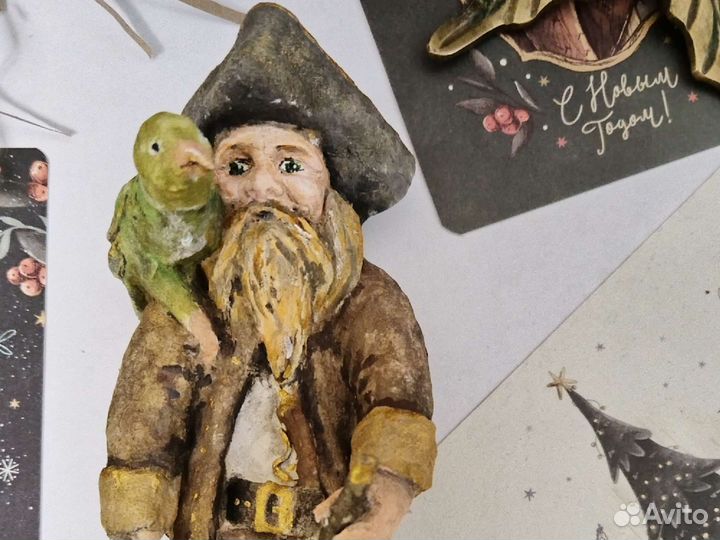 Ватные елочные игрушки новые