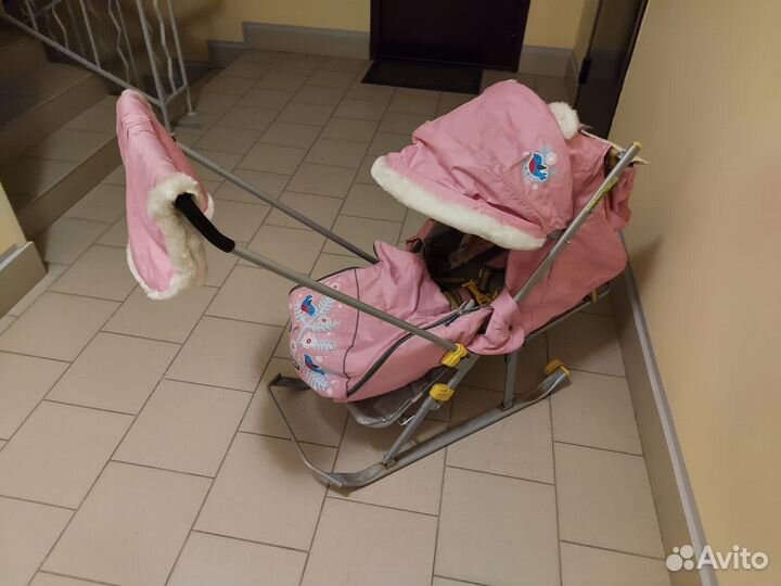 Санки детские с колесами