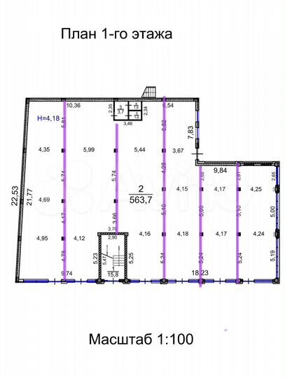 Магазин, аптека, общепит 115м² Варфоломеева