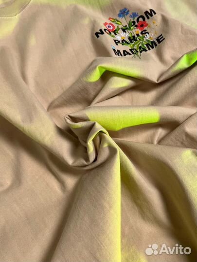 Футболка бежевая Drole de Monsieur “NOT from paris