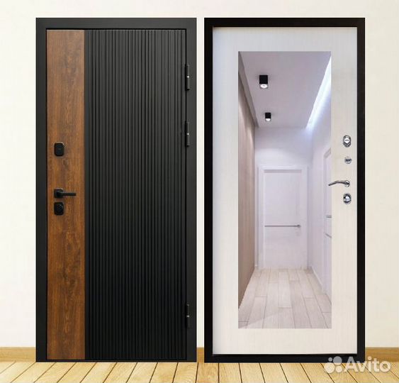 Дверь с зеркалом Дабл Стайл