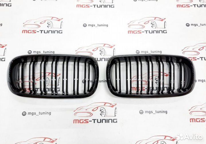 Решетка радиатора X6M на BMW X6 F16 Под карбон