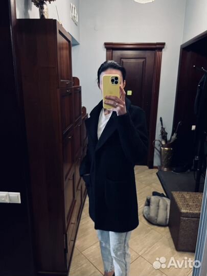 Пальто ichi черное S-M черное