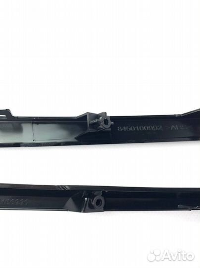 Молдинги бампера Гранта фл антихром глянец