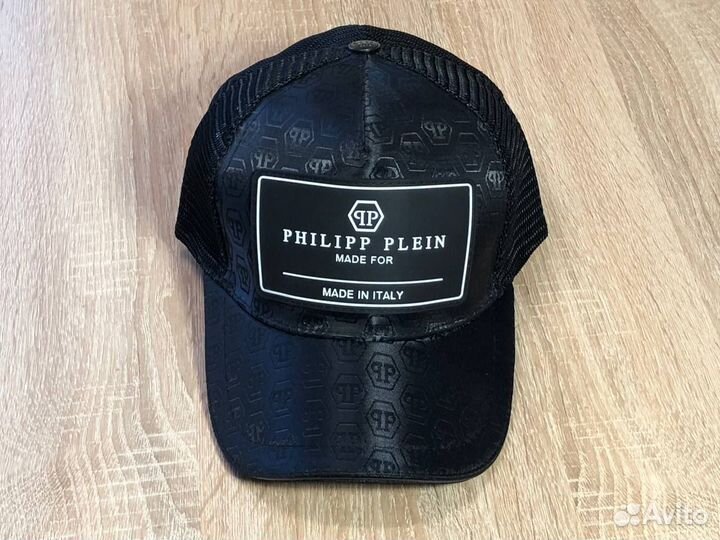 Кепка Бейсболка Philipp Plein чёрная. Новая