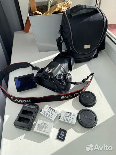 Фотоаппарат canon 600d + объектив 18-135 stm