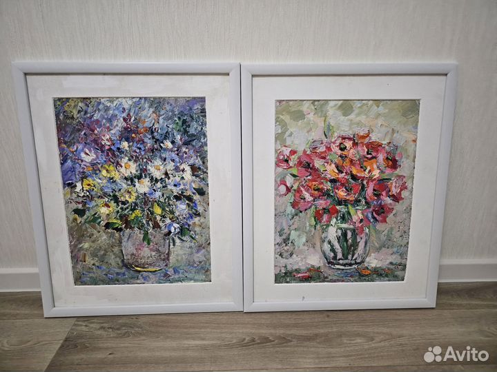 Георгий Плотников картина «Анютины глазки»