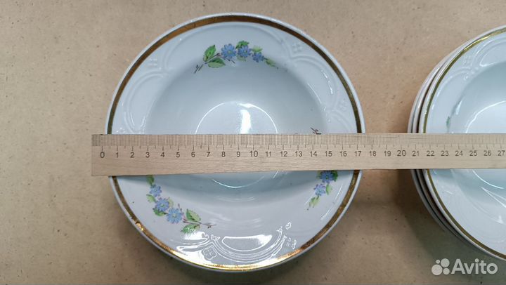 Тарелки суповые глубокие СССР фарфор