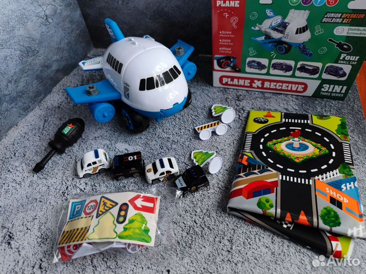 Игровой набор Грузовой самолёт с машинками