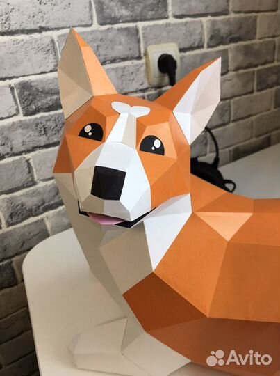 Полигональные фигуры 3D модели маски паперкрафт