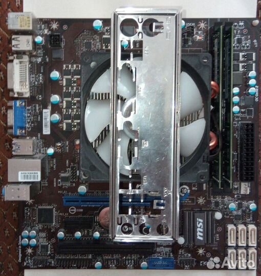 Мат пл с процессором и памятью FM2/встрой проц