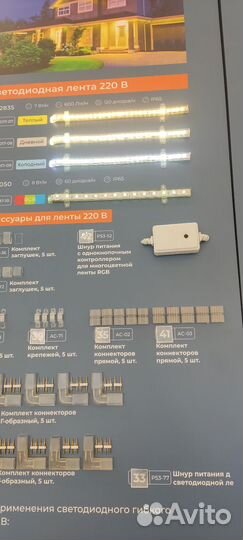 Вилка для гибкого неона кабеля