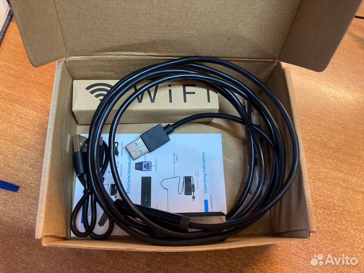 Промышленная камера-эндоскоп, объектив 8 мм