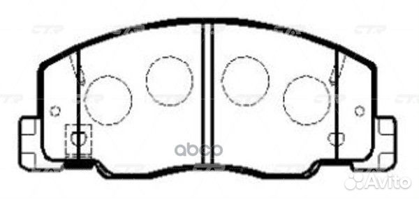 GK-1041 колодки дисковые перед Toyota Previa G