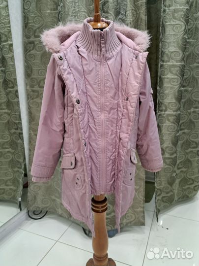 Пальто боленевое на девочку 7-8 лет