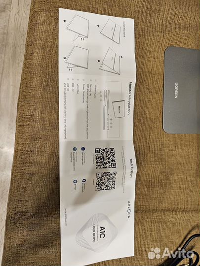 Портативный монитор arzopa 16.1 дюйма, 100 sRGB