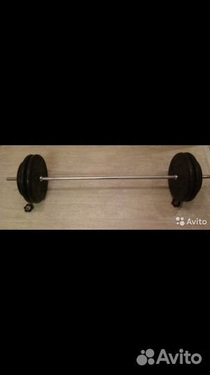 Штанга наборная с блинами весом 100кг