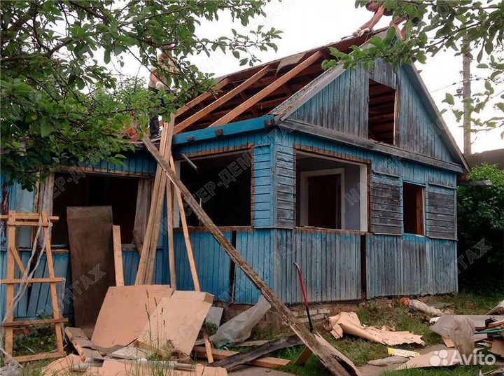 Демонтаж,Снос старых домов Вывоз мусора