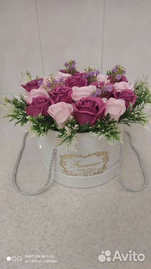 Букет из мыльных роз