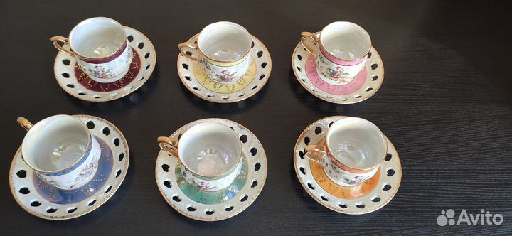 Японский чайный сервиз 6 персон. Редкий/винтажный